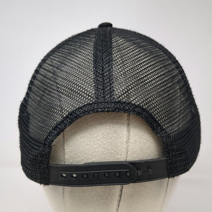 Strafe Trucker Hat Black One Size Mesh Snapback Ski Fast Foam Crown Cap