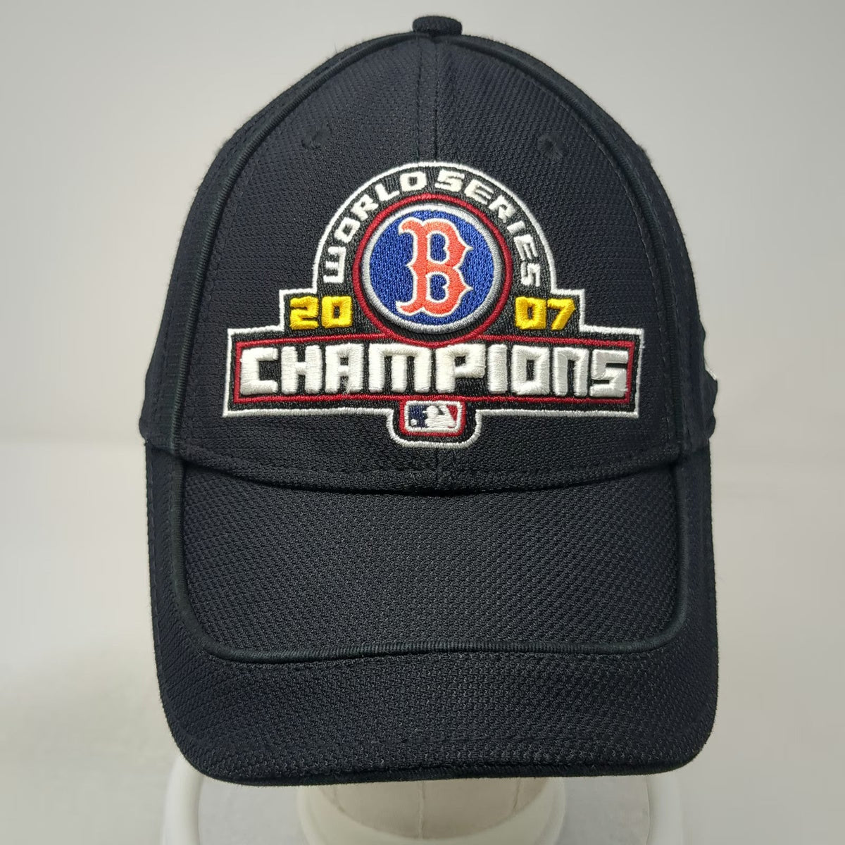 New Era MLB Red Sox 2007 World Series Champions Black Baseball Cap Hat One Size