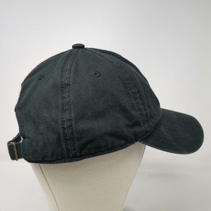 Adidas Baseball Cap Black OSFM Trefoil Logo Slideback Cotton Twill 6 Panel Hat