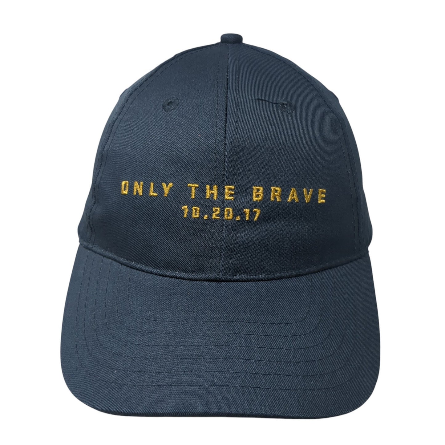Only The Brave 10.20.17 Strapback Hat Blue One Size Adjustable Apollo