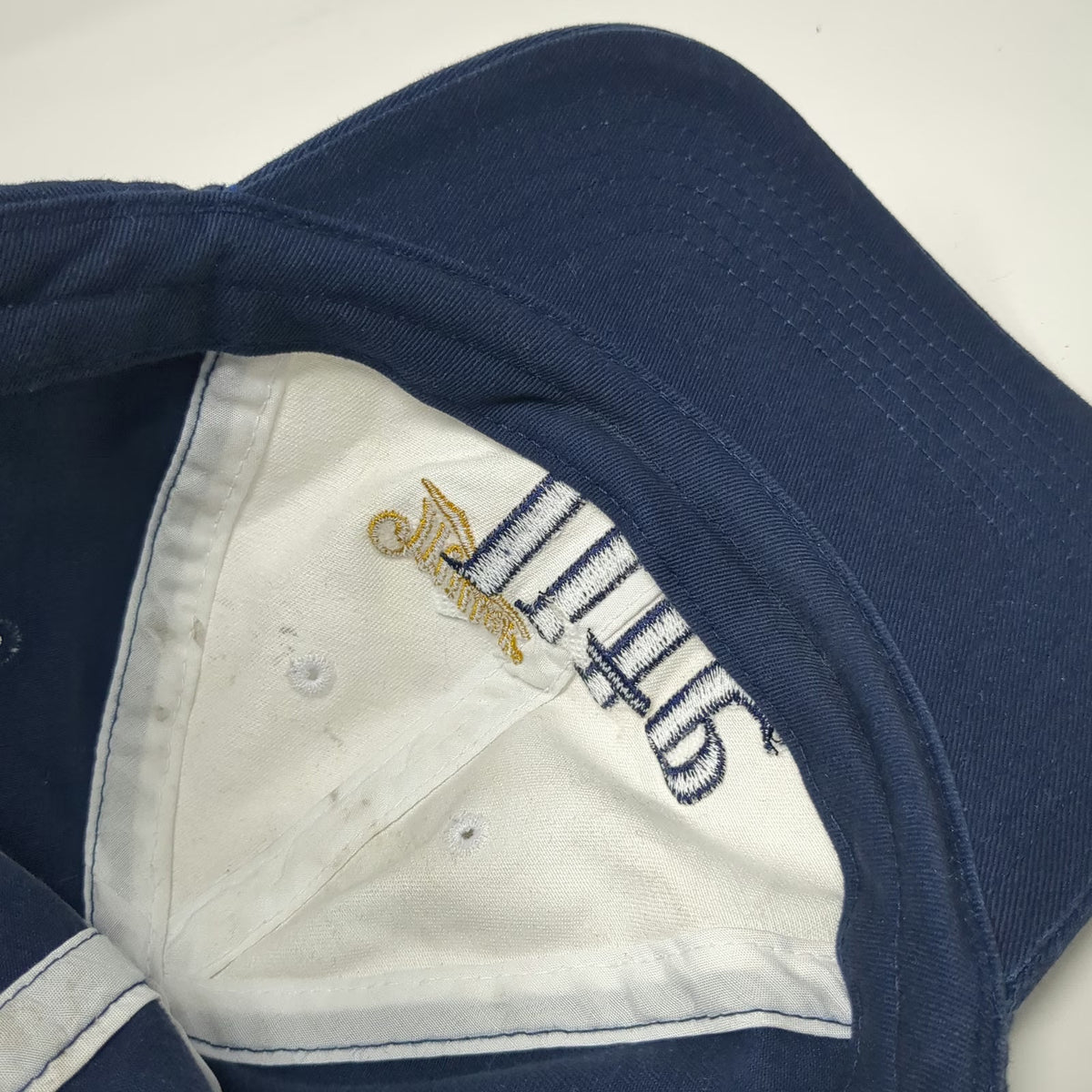 Miller Lite 5 Panel Blue White Gold One Size Hat Slideback Cotton Beer Logo