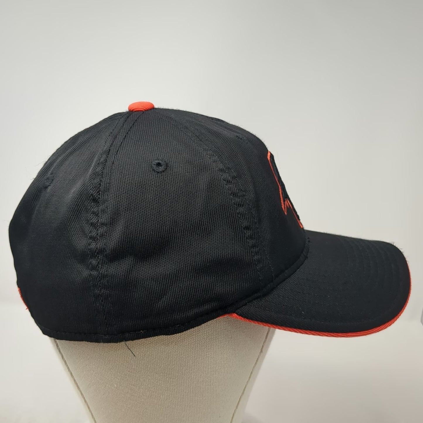 Golden State Warriors NBA Adidas Cap Black One Size Orange Underbrim Stretch