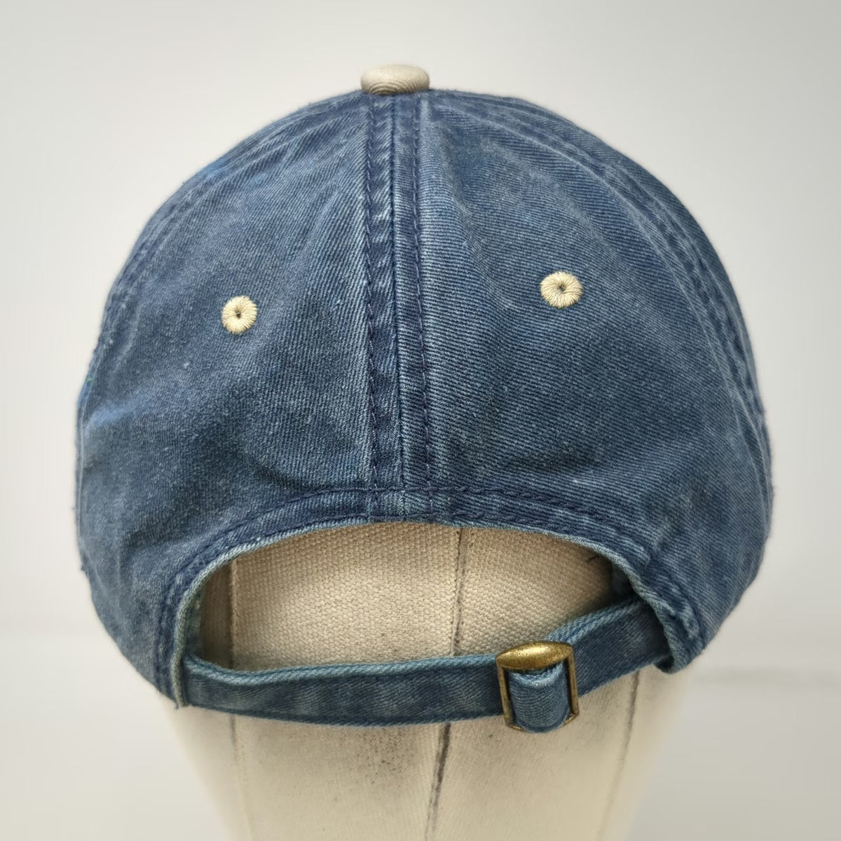 Explosion Baseball Cap Blue Beige One Size Puerto Vallarta Mexico Bird Logo Hat