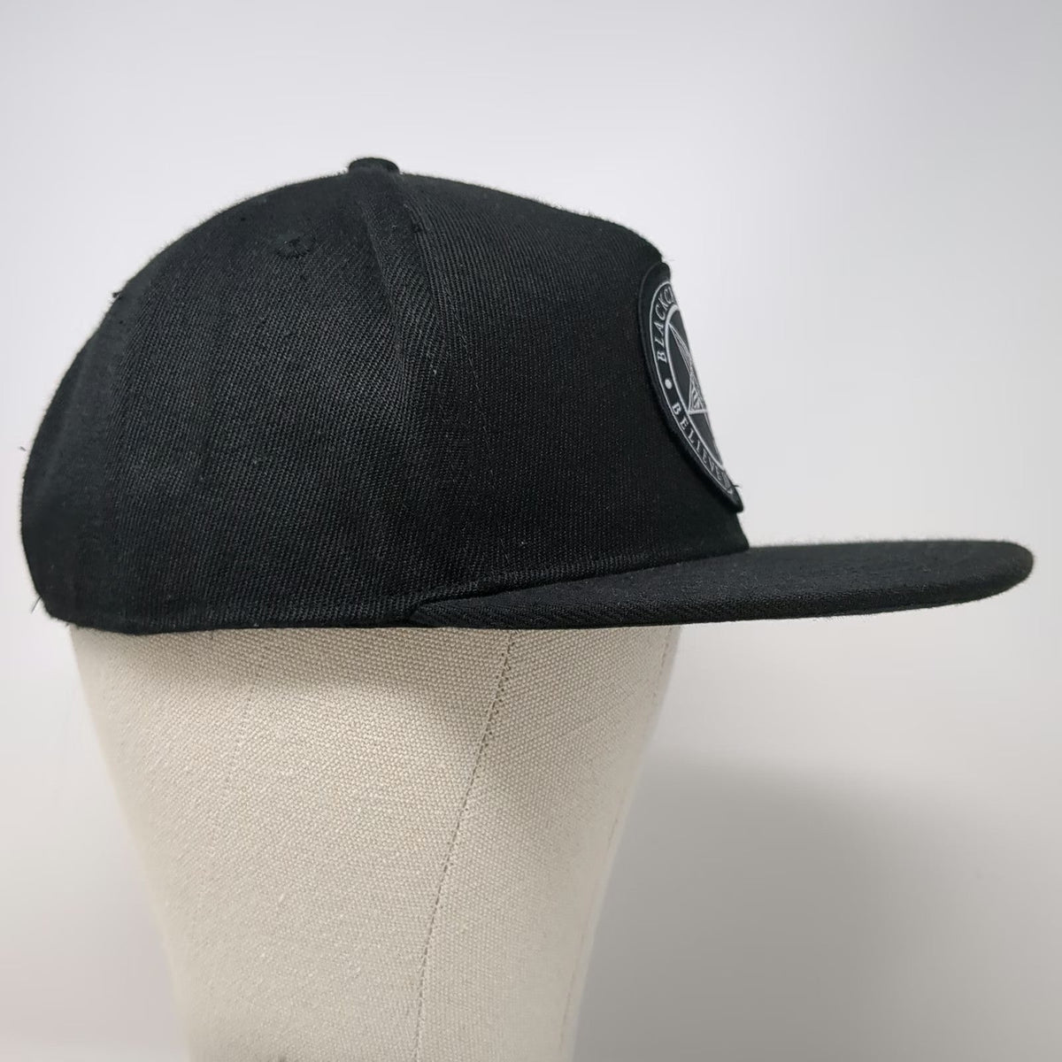 BlackCraft Cult 5 Panel Hat Black One Size Snapback Baphomet Pentagram Patch