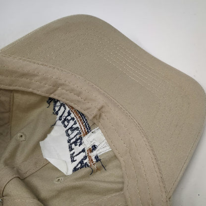 Harriton Baseball Cap Hat Beige One Size Murrieta California Strapback Cotton