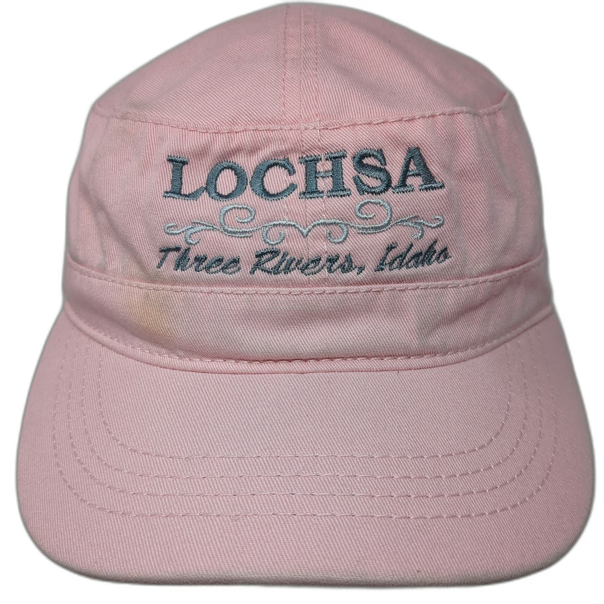 Otto Army Cap Pink One Size Strapback Lochsa Three Rivers Idaho Cotton Hat