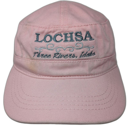 Otto Army Cap Pink One Size Strapback Lochsa Three Rivers Idaho Cotton Hat