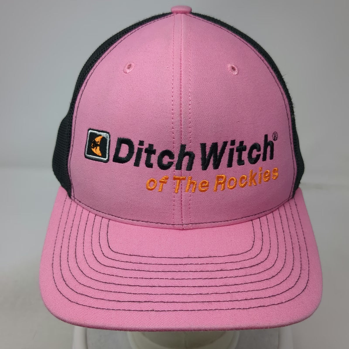 Richardson Ditch Witch of The Rockies Pink Black Trucker Hat One Size Snapback