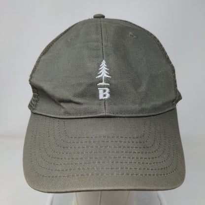 Bass Outdoor Tree Logo Snapback Trucker Hat Green One Size Mesh Back