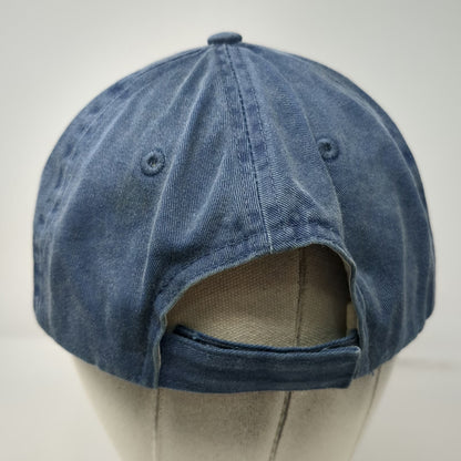 Fahrenheit Baseball Cap Blue One Size Gold Fork Hot Springs Idaho Mountain Hat