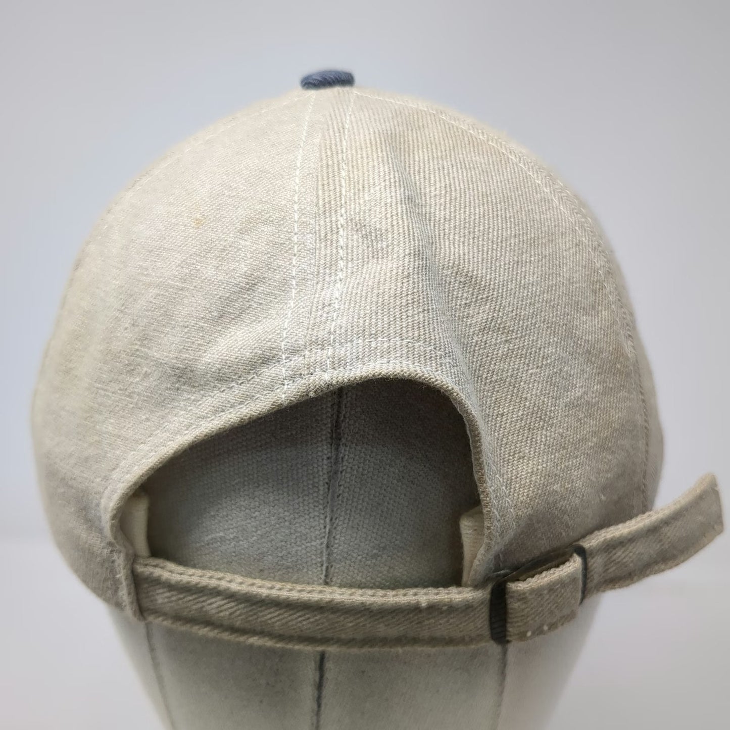 Twins Enterprise NFL Baseball Hat Beige Blue Patriots Football Weekly Vintage