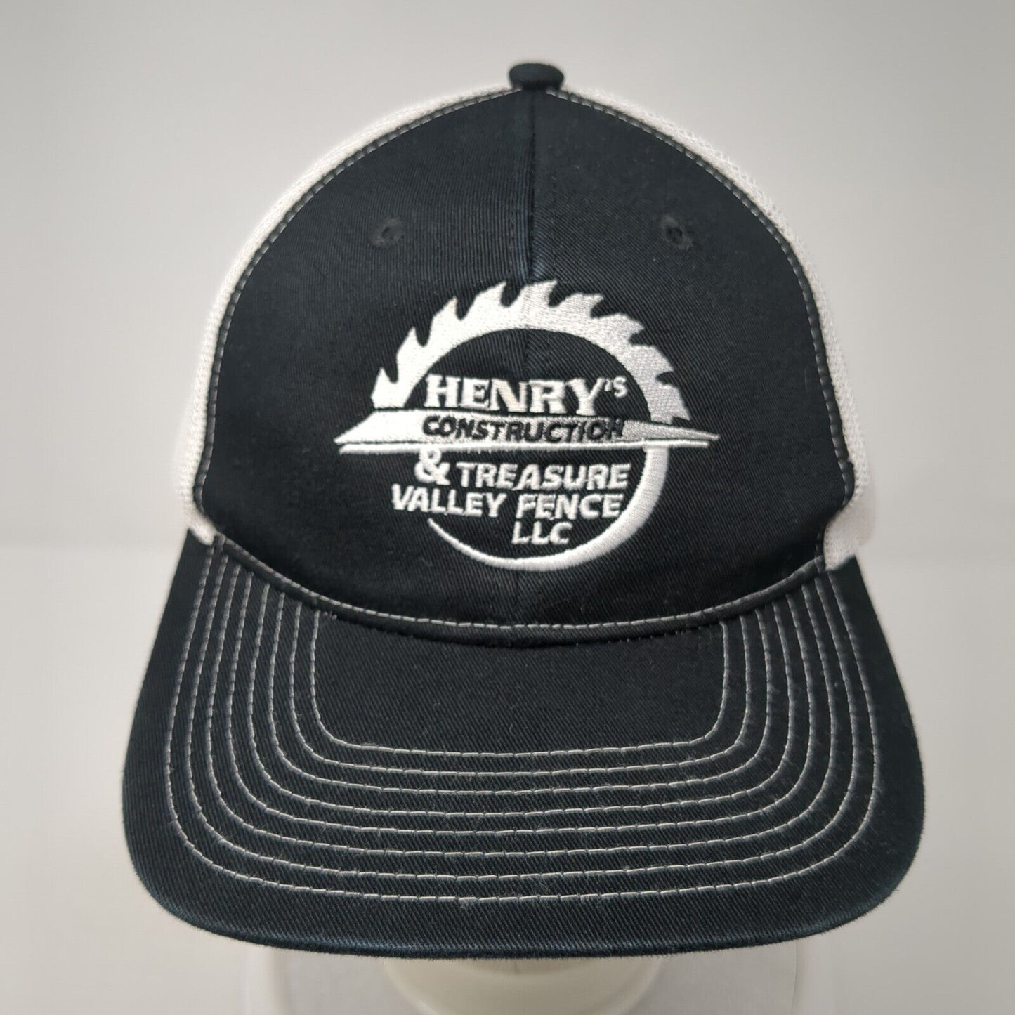 Henry's Construction & Treasure Valley Fence Trucker Hat Black One Size
