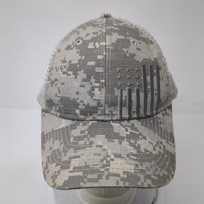 USA Flag Snapback Trucker Hat Camouflage One Size Adjustable Patriotic Mesh Back