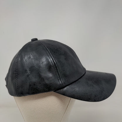 Marcus Adler New York Strapback Hat Black One Size Adjustable Blank 6 Panel