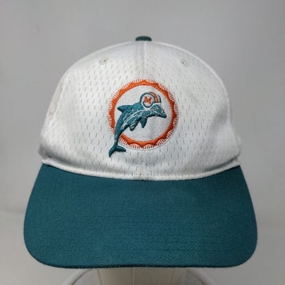 '47 Brand Men's Strapback Hat White OSFA Embroidered Miami Dolphins Logo