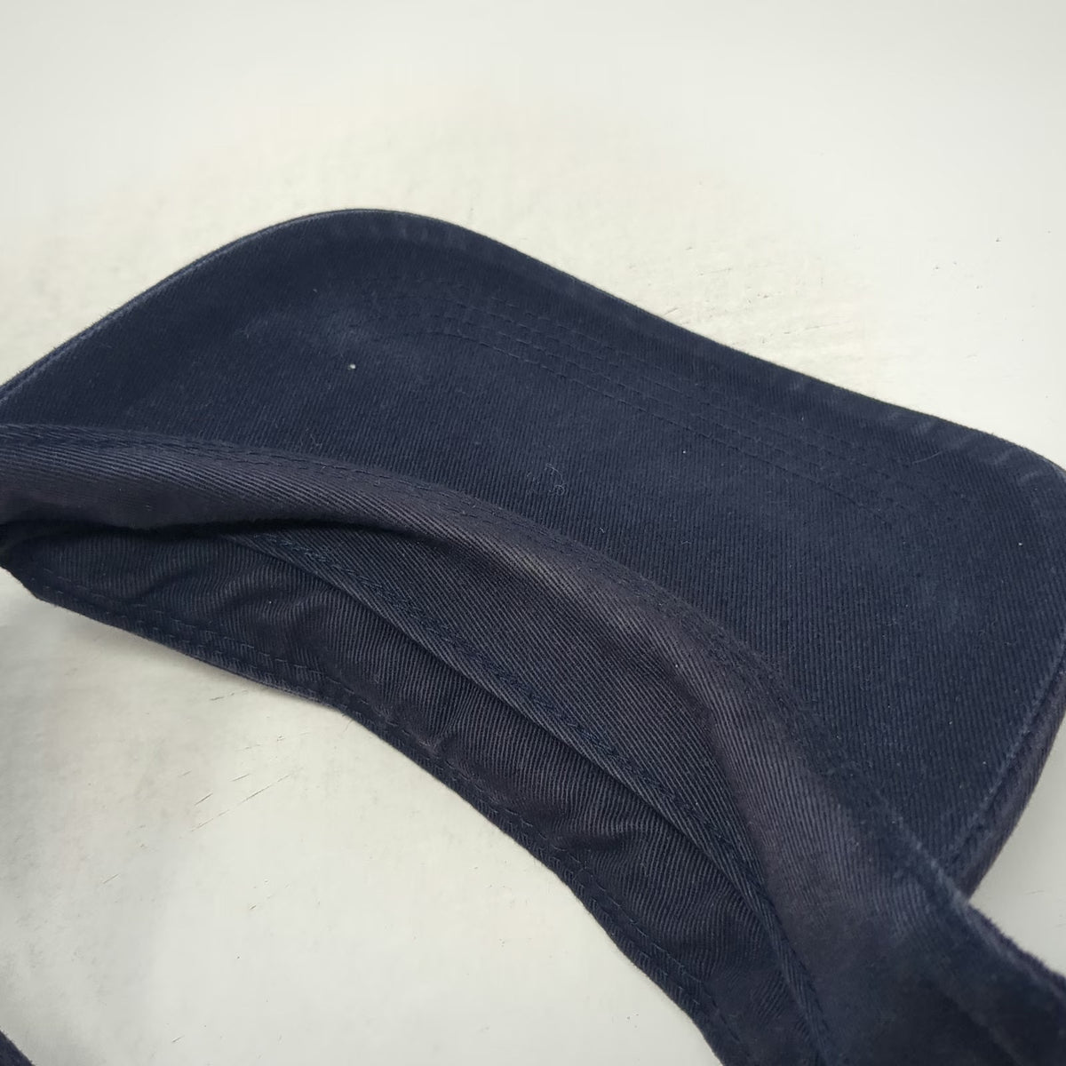 Eddie Bauer Visor Blue One Size Logo American Flag Strapback Cotton Hat Outdoors