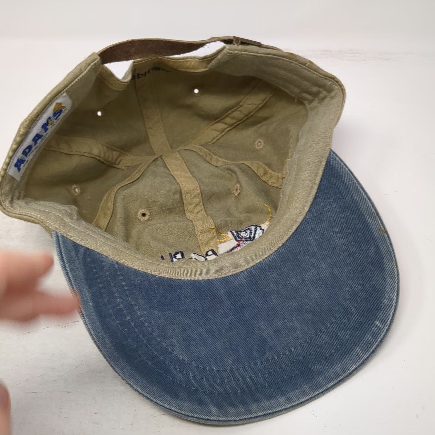 Adams Baseball Cap Beige One Size PC-PLUS OnLine Computer Logo Slideback Hat