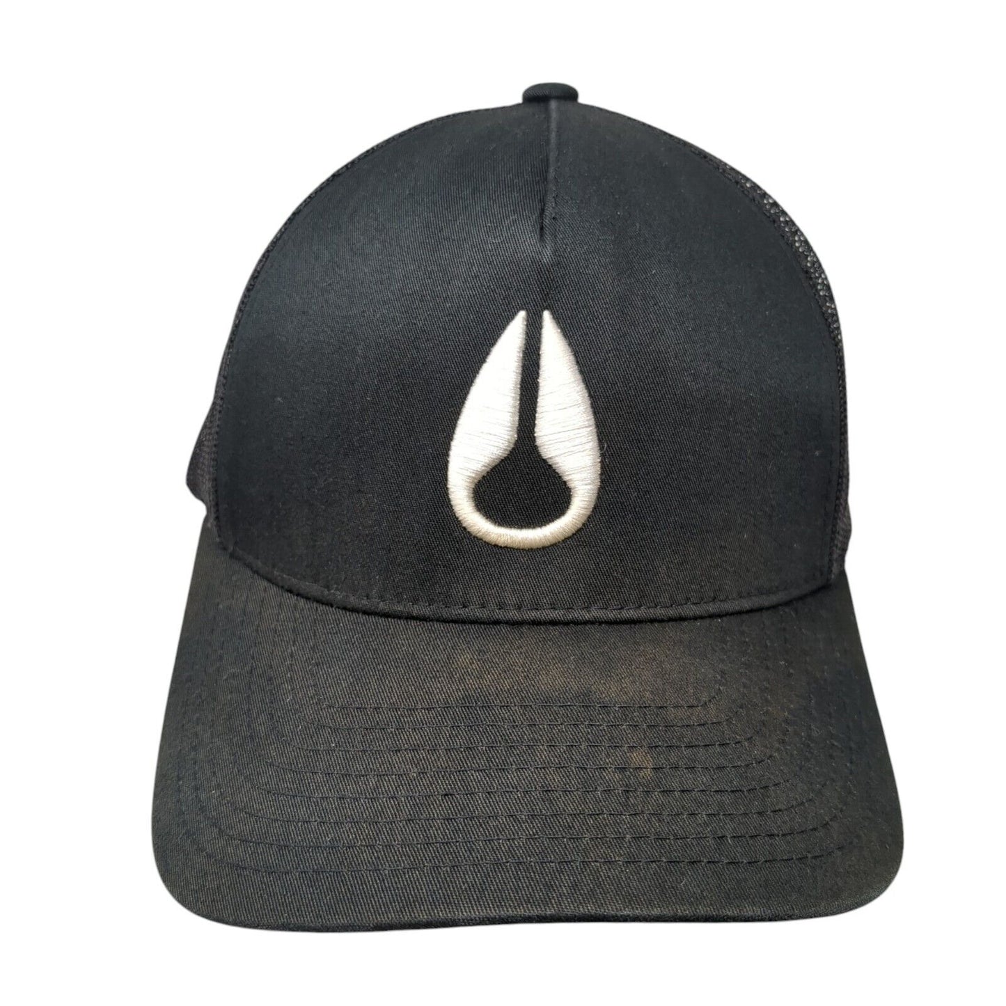 Nixon Snapback Trucker Hat Black One Size Mesh Back Adjustable Yupoong