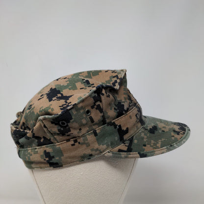 US Marine Corps Fitted Cadet Army Cap Hat Camo One Size Embroidered