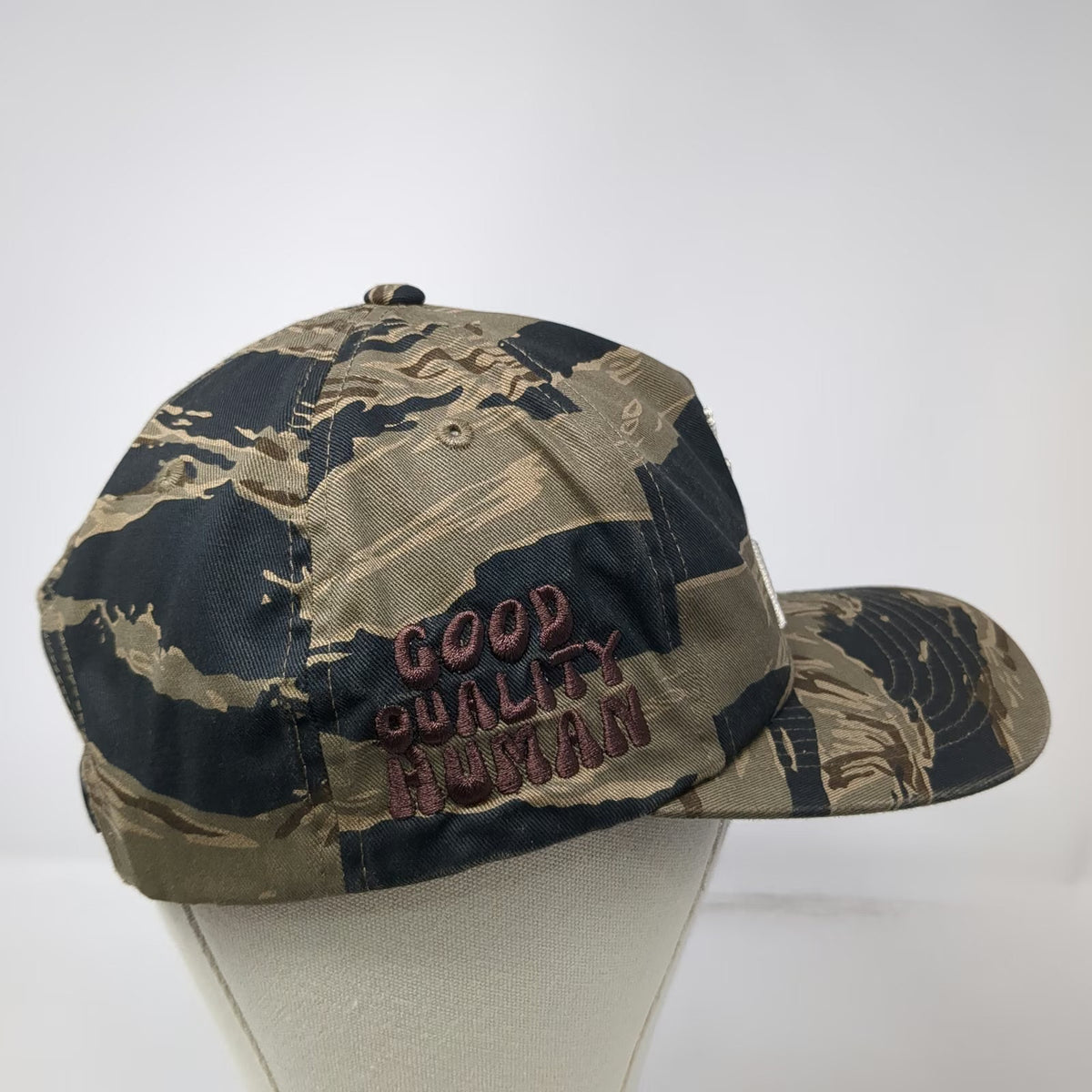 Good Quality Human 5 Panel Hat Green Brown One Size Camo Snapback Pinnacle Home