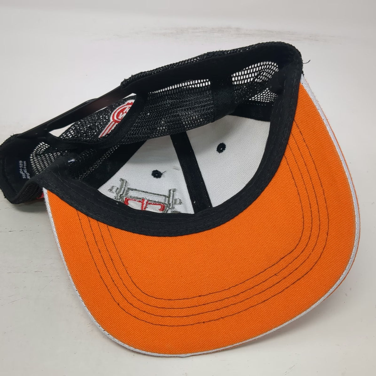 360 Apparel Kenworth Sales Trucker Hat White Orange One Size Mesh Snapback USA