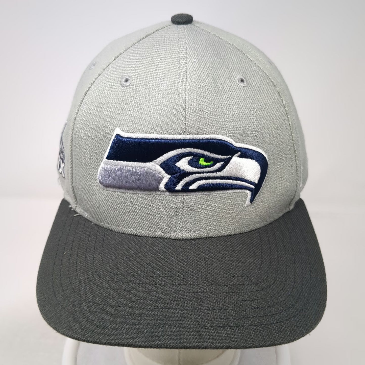 Seattle Seahawks NFL '47 Brand Gray Black One Size Cap Super Bowl XLIX Flat Hat