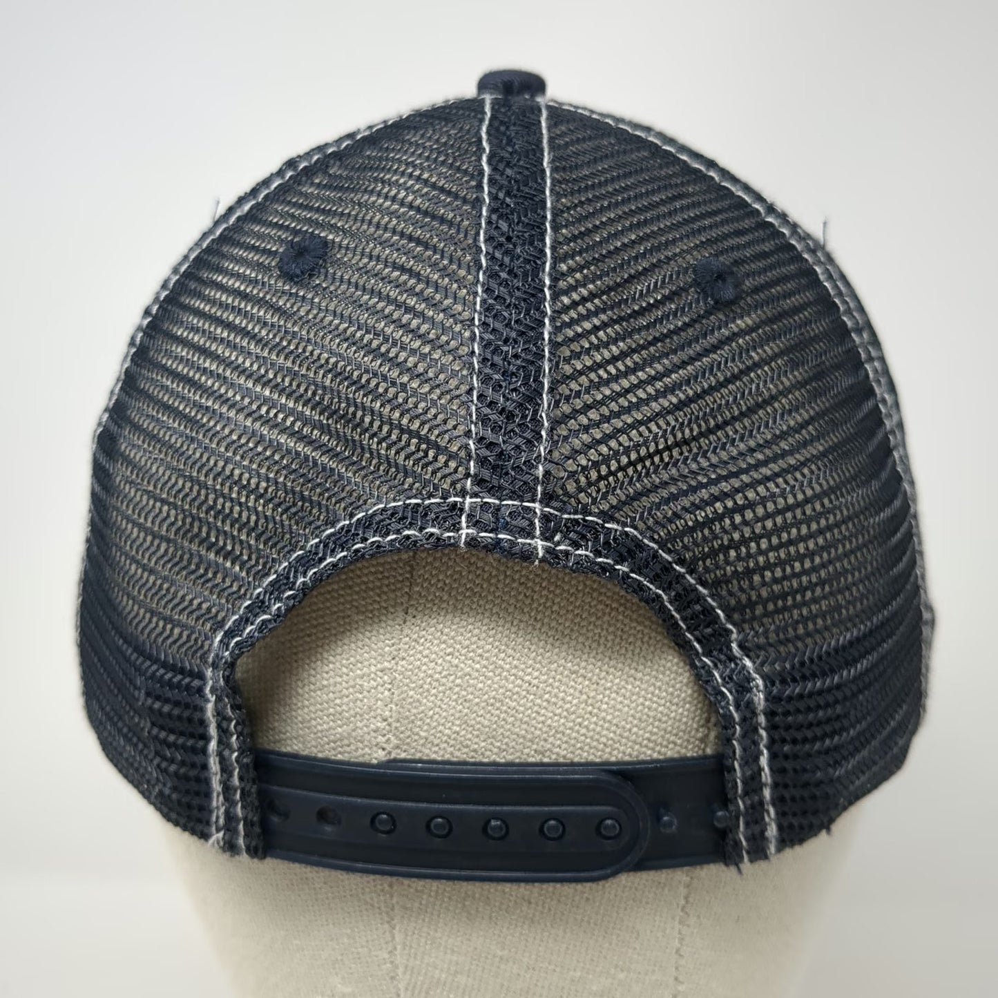 Zkapz Trucker Hat Blue One Size Miller Lite Beer Logo Mesh Snapback Contrast