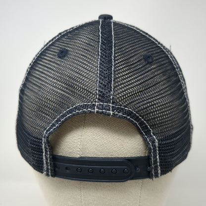Zkapz Trucker Hat Blue One Size Miller Lite Beer Logo Mesh Snapback Contrast