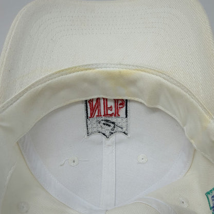 Shield Bear White One Size Baseball Cap Hat NFL Sunday Ticket Network Slideback