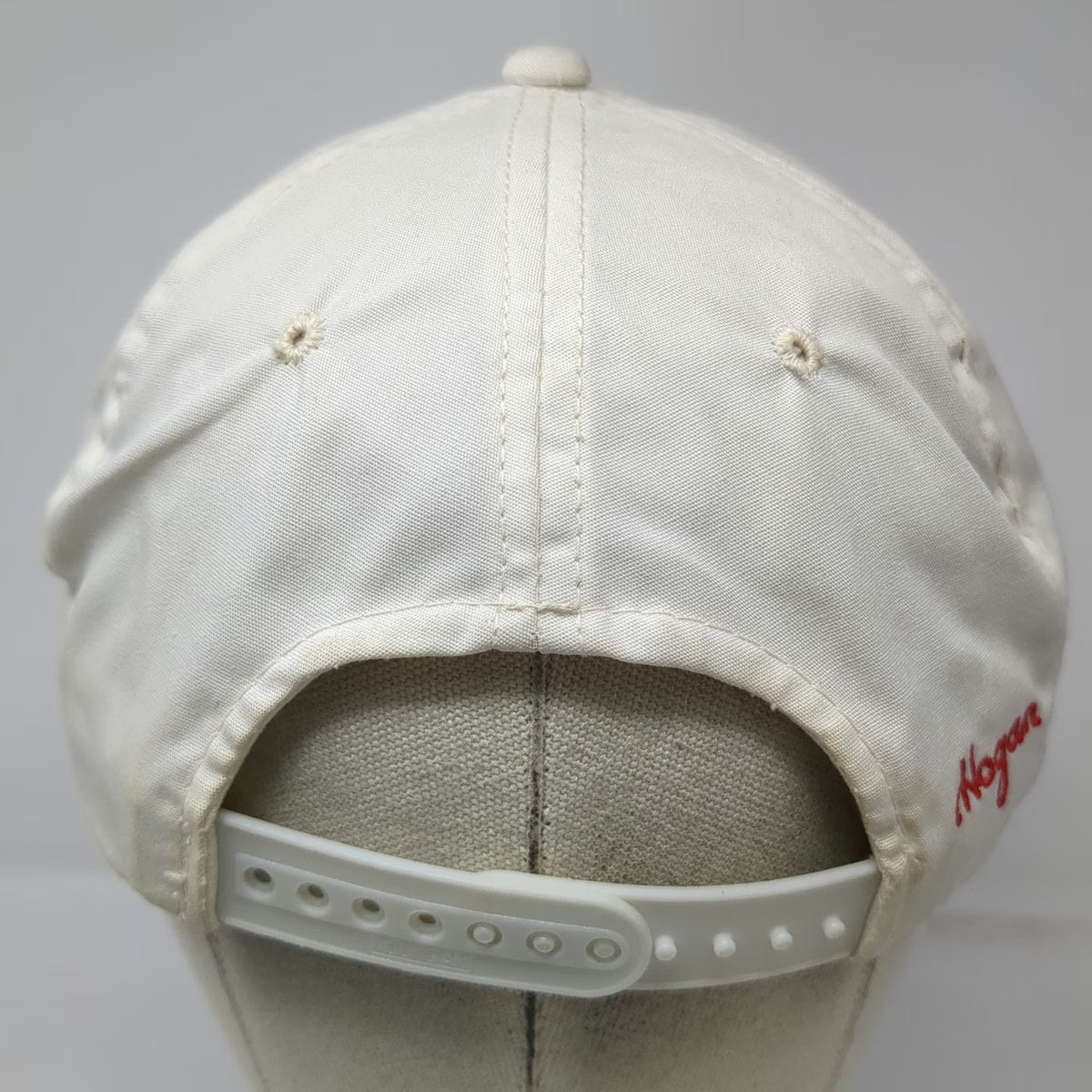 Hogan 5 Panel White One Size Rope Snapback Golf Hat Green Underbrim Script Logo