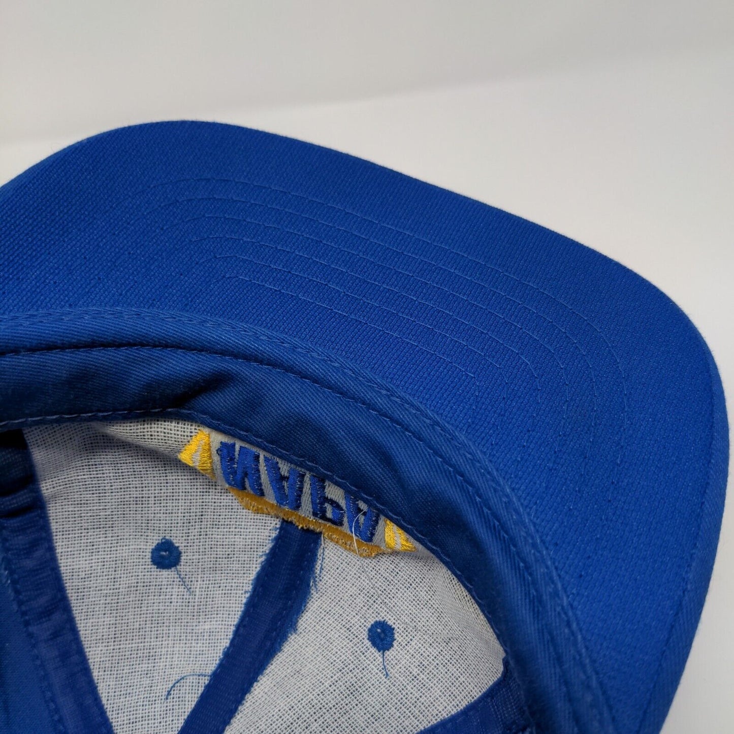 NAPA Snapback Hat Blue OSFA Adjustable Embroidered Vented Holes Tex Kap