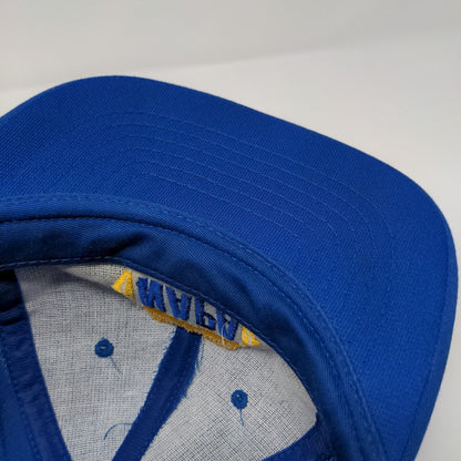 NAPA Snapback Hat Blue OSFA Adjustable Embroidered Vented Holes Tex Kap