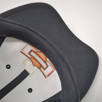 Harley-Davidson Baseball Cap Blue XL Embroidered #1 Bar & Shield Stretch Fit Hat