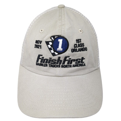 Finish First Daimler Trucks North America Trucker Hat Beige OS Mesh Sportsman