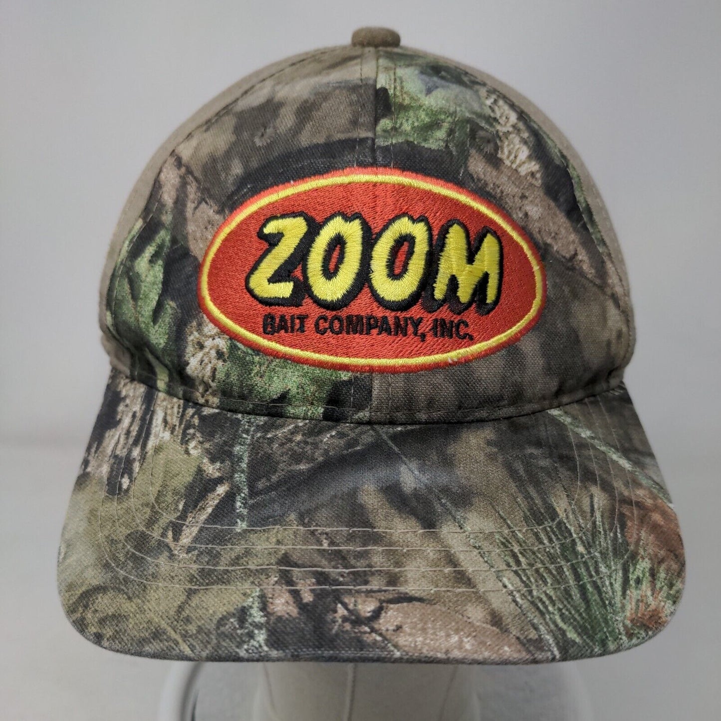 Zoom Bait Company Inc Strapback Hat Camo OSFM Embroidered Adjustable