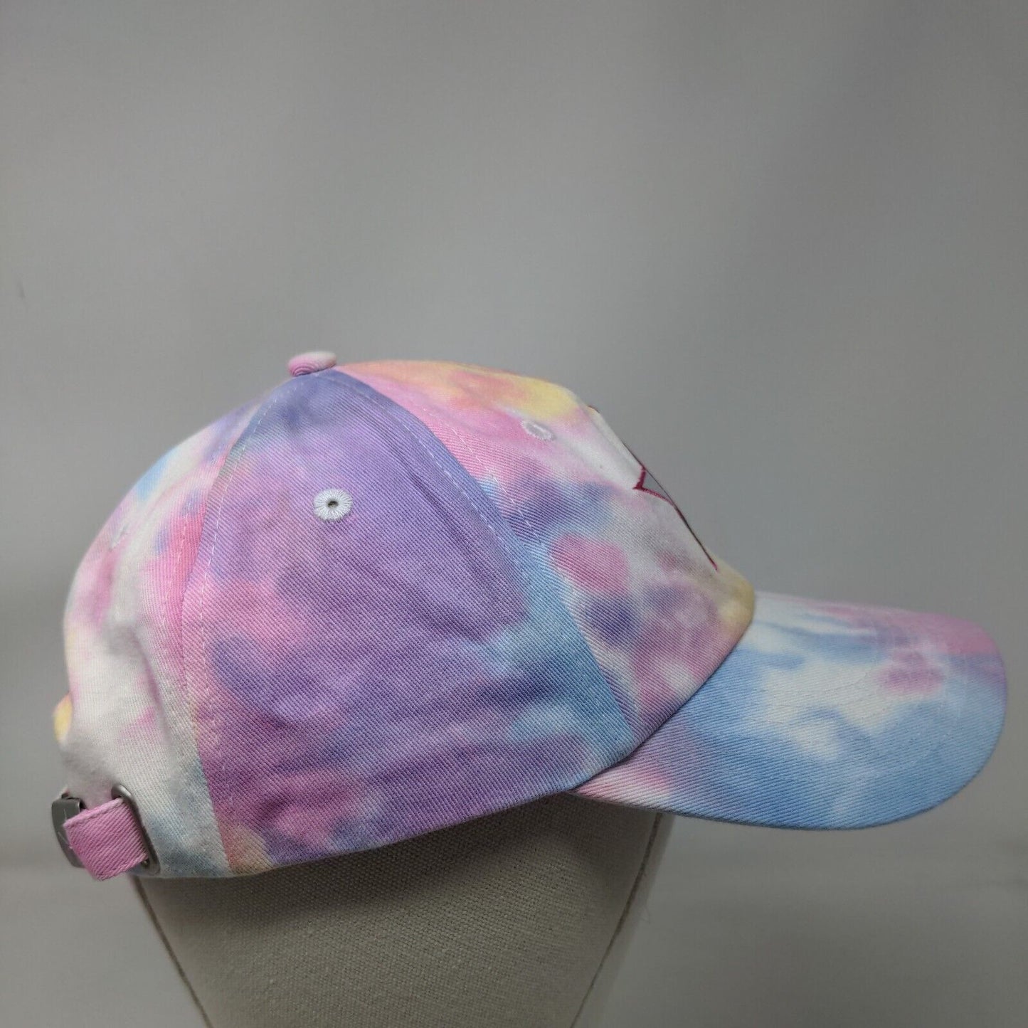 Jefree Star Slideback Hat Multicolor One Size Embroidered Tie Dye 6 Panel