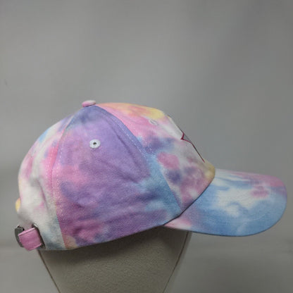 Jefree Star Slideback Hat Multicolor One Size Embroidered Tie Dye 6 Panel