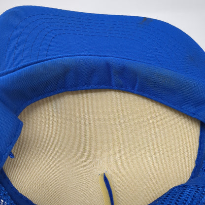 I'd Slap You But S*** Splatters Trucker Hat Blue One Size Adjustable Mesh Back