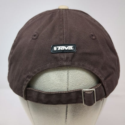 Teva Baseball Cap Brown One Size Slideback Embroidered Logo Outdoor Active Hat