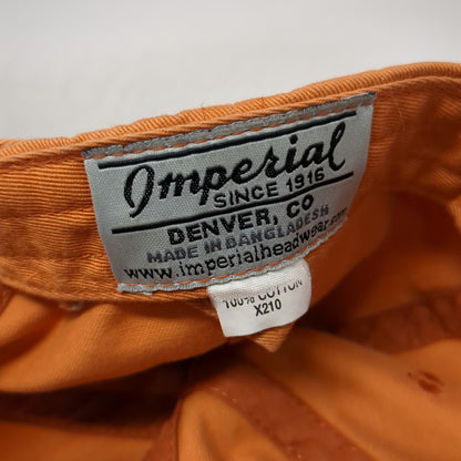 Imperial Sawgrass Orange One Size Baseball Cap Hat Adjustable Cotton Slideback