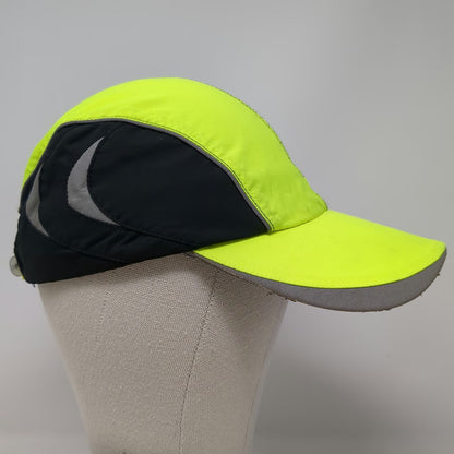Brooks Baseball Cap Green One Size Nightlife Track Reflective Safety Light Hat