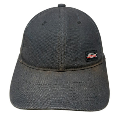 Dickies Snapback Black One Size Genuine Logo Patch Cotton Workwear 6 Panel Hat