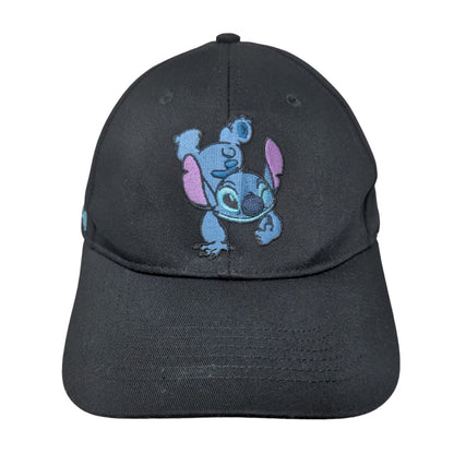 Lilo & Stitch Snapback Hat Black One Size Embroidered 6 Panel Disney