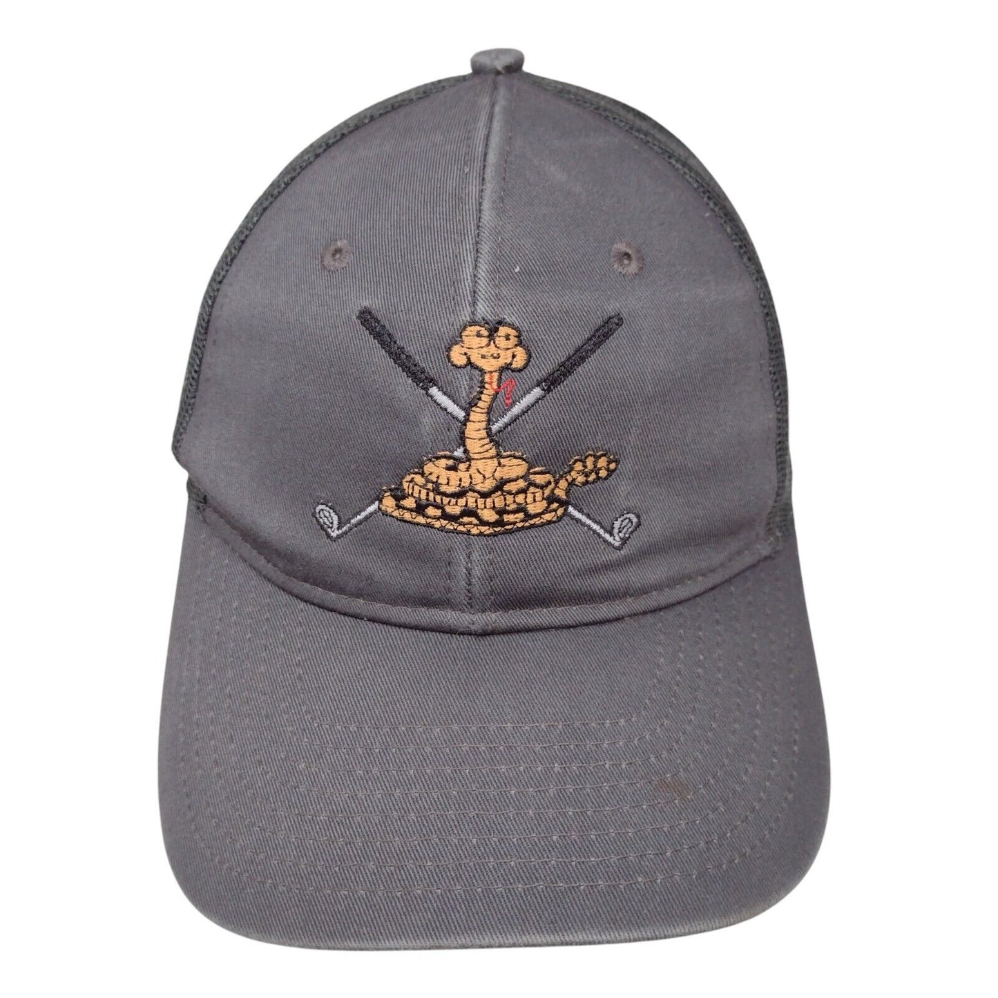 John Day Golf Club Snapback Trucker Hat Gray OSFA Mesh Back Port Authority