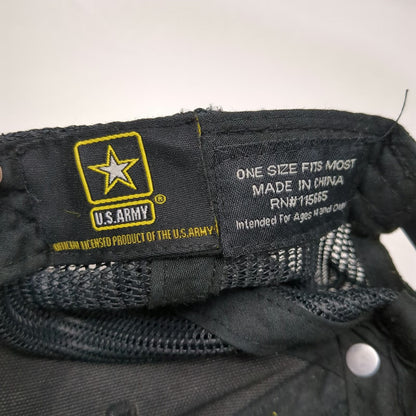 U.S. Army Trucker Hat Gray Camo One Size Distressed Snapback Mesh Star Patch