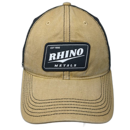 Legacy Trucker Hat Brown One Size Rhino Metals Patch Mesh Back Green Underbrim