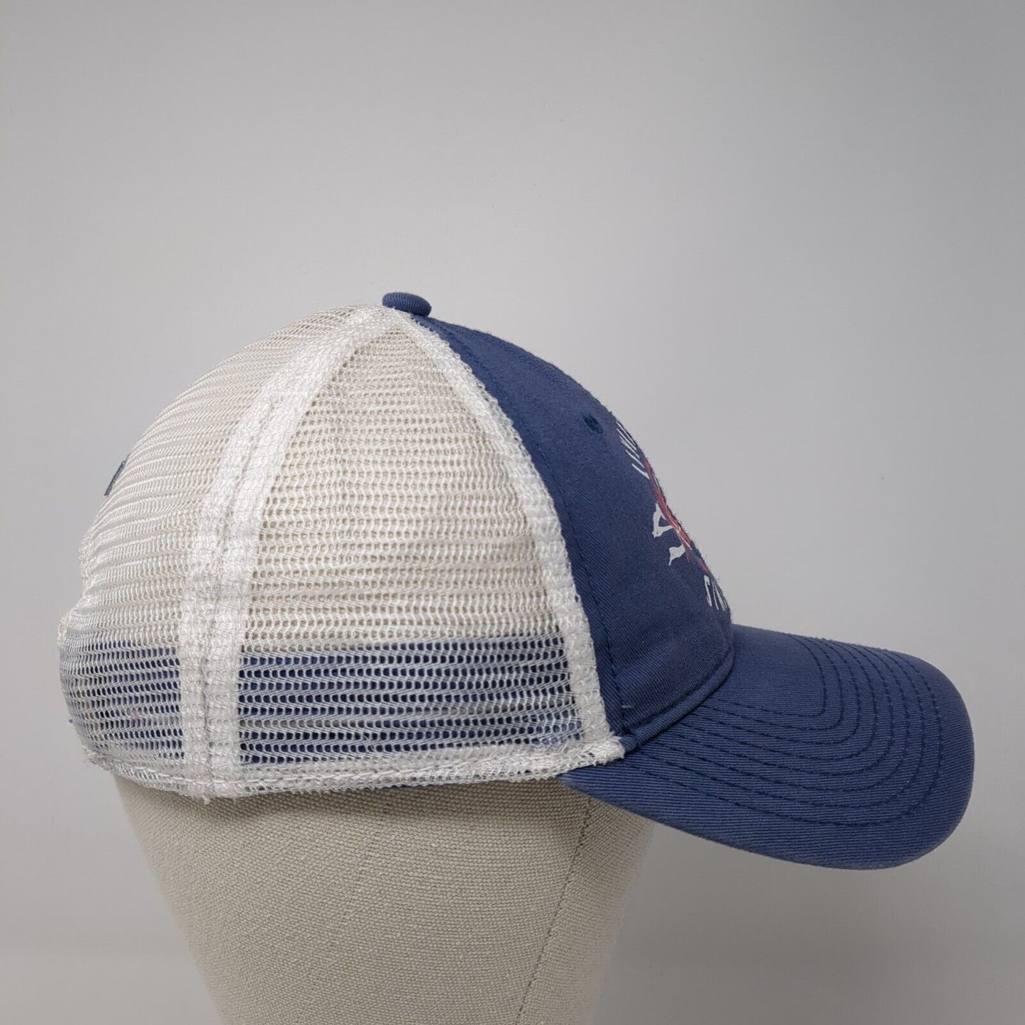 Salt Life Snapback Mesh Back Trucker Hat Blue One Size Livin' Salty