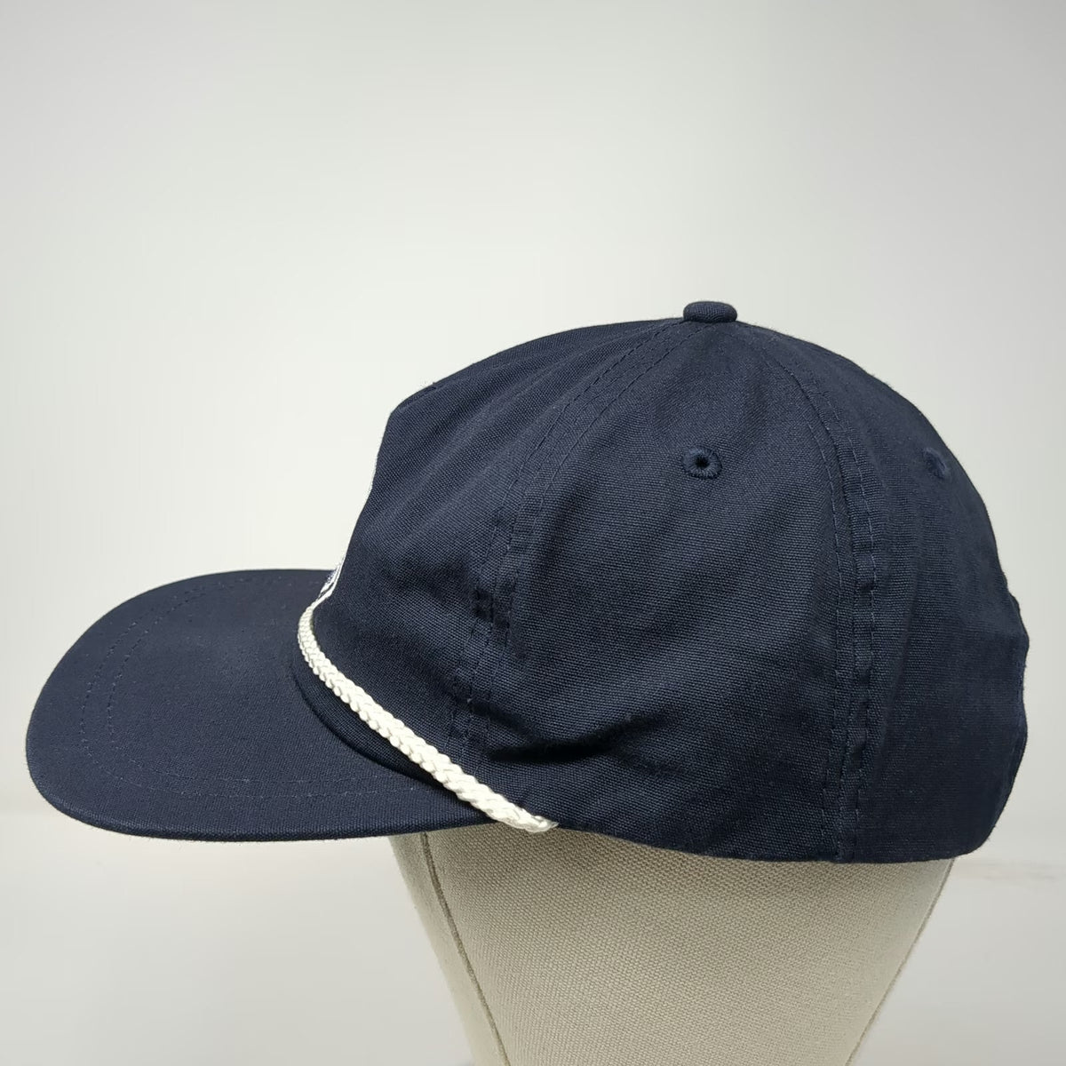 Imperial 5 Panel Blue One Size Rope Cord Leather Strapback Helicopter Hat CPG