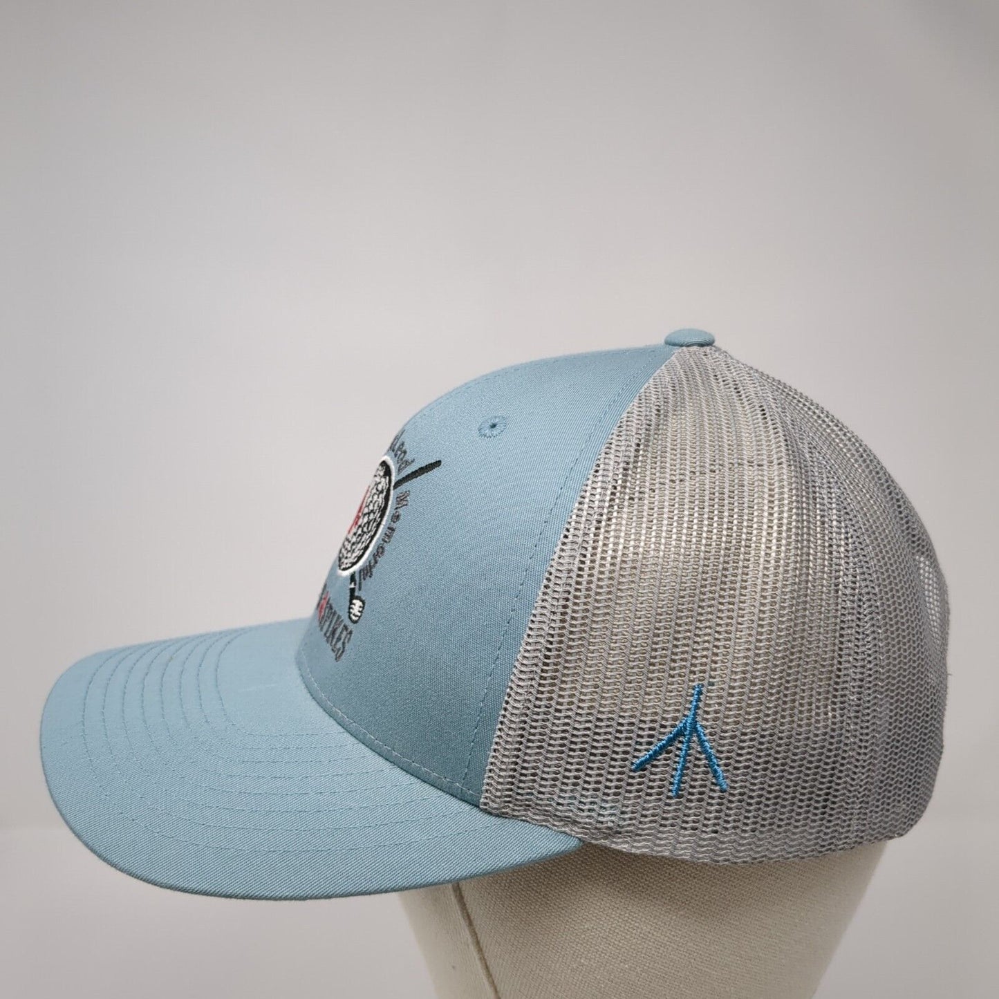 Sandy McLeod Memorial Spurs & Spikes Trucker Hat Blue M/L Mesh Back