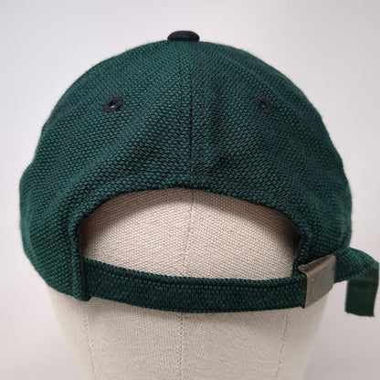 Luna Pier Baseball Cap Green Black One Size Two Tone Textured Hat Slideback